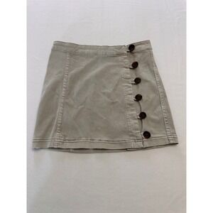 Altar'd State Women Twill Academia Preppy Boho Chic Cargo Style Mini Skirt Small